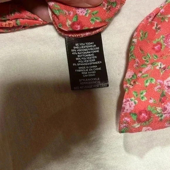 [XL]AFRM Red Ditsy Fille Rouge LS Danna  Bodysuit - Picture 11 of 11